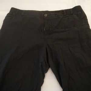 Merona black linen pants